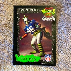 1994 Coca Cola #28 Tez Rex Cortez Kennedy Seahawks Monsters of the Gridi…